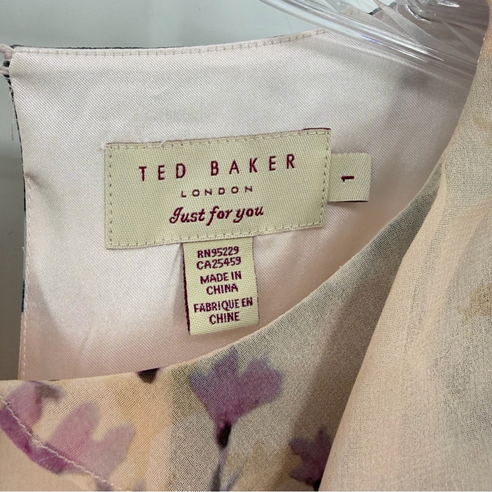 Ted Baker London CHELSIE Water Bottle Print Dress Size 1, XS - Picture 11 of 14